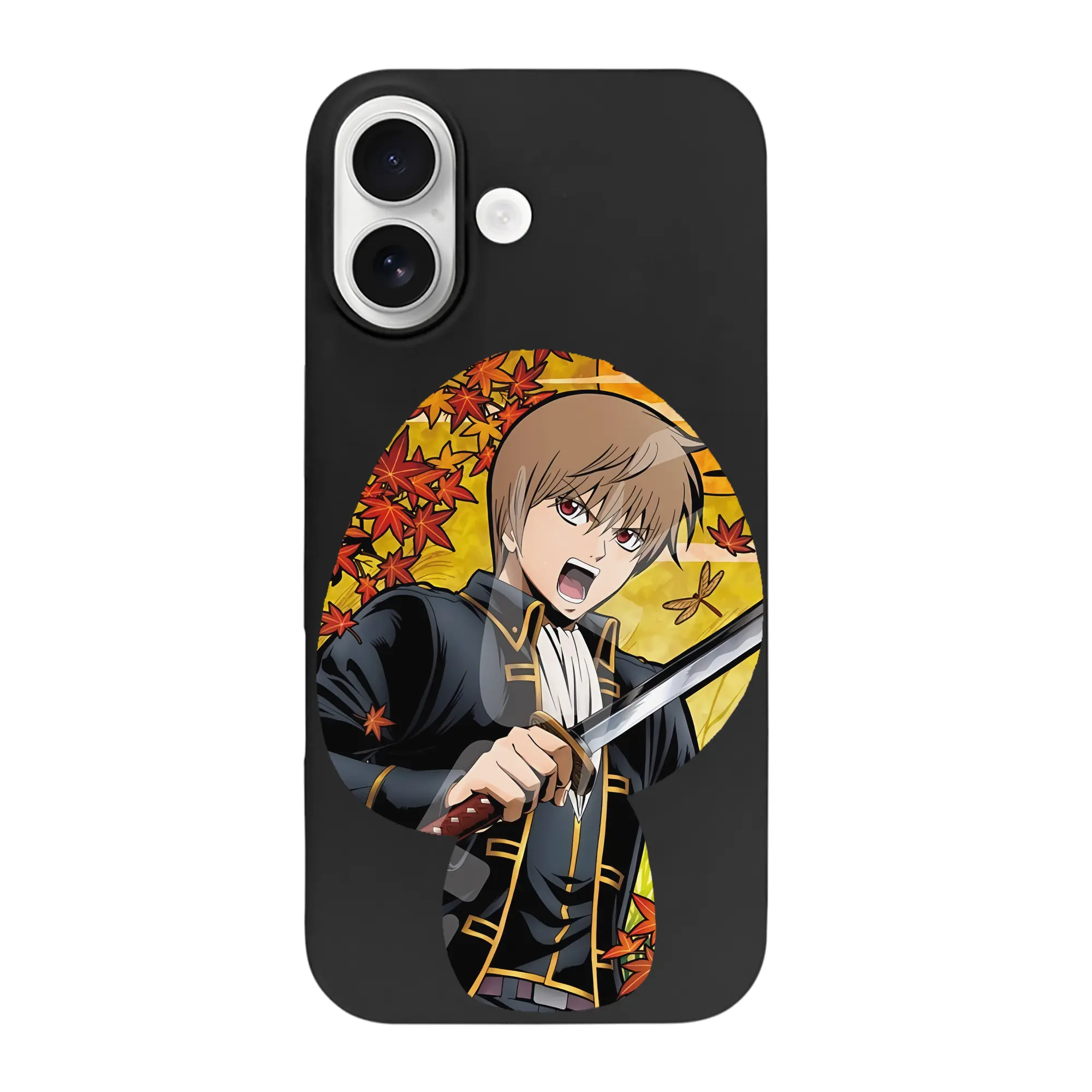 銀魂 グッズ 沖田 総悟 - iPhone 17 シリーズ シリコンケース 薄型 耐衝撃 指紋防止 ソフトタッチカバー 精密フィット 傷防止 保護ケース iPhone 17/17 Air/17 Pro/17 Pro Max 対応